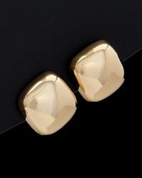 Italian Gold - 14k Polished Square Button Studs - Lyst