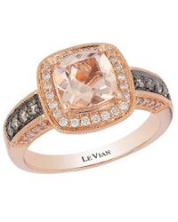 Le Vian - Le Vian Chocolatier 14k Strawberry Gold 1.33 Ct. Tw. Diamond & Morganite Ring - Lyst