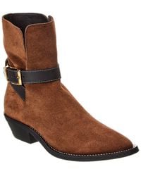 Tod's - Gomma Suede Bootie - Lyst
