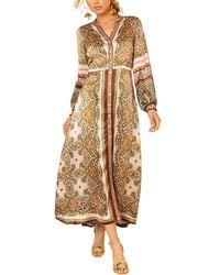 Hale Bob - Isabela Silk-Blend Maxi Dress - Lyst