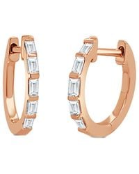Sabrina Designs - 14k Rose Gold 0.25 Ct. Tw. Diamond Huggie Earrings - Lyst