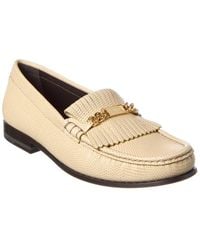 Celine - Embossed Leather Loafer - Lyst