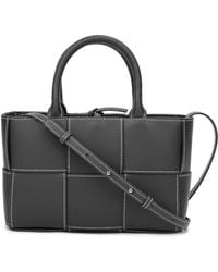 Tiffany & Fred Paris - Woven Leather Top Handle Bag - Lyst