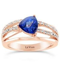 Le Vian - Le Vian 14k Rose Gold 1.25 Ct. Tw. Diamond & Tanzanite Cocktail Ring - Lyst