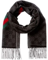 Gucci - Gg Web Nikky Wool Scarf - Lyst