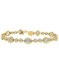 Lab Grown Diamonds - 14K 5.03 Ct. Tw. Lab-Grown Diamond Tennis Bracelet - Lyst
