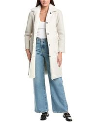 AllSaints - Serra Reversible Shearling Coat - Lyst