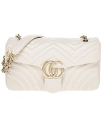 Gucci - Gg Marmont Medium Leather Shoulder Bag - Lyst