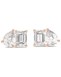 Amairah - 14K 4.00 Ct. Tw. Lab-Grown Diamond Stud Earrings - Lyst