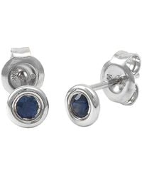 Gemstones - Classic 14K 0.23 Ct. Tw. Sapphire Earrings - Lyst
