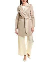 Sofiacashmere - Sofiacashmere Doubleface Notch Lapel Wool & Cashmere-Blend Coat - Lyst
