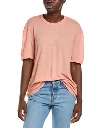 James Perse - Crepe Jersey Oversized T-shirt - Lyst