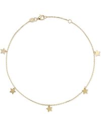 Ember Fine Jewelry 14k Star Anklet - Natural