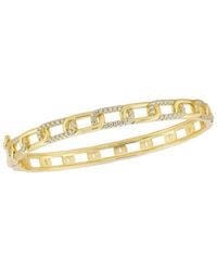 Sphera Milano - 14K Over Cz Link Bangle Bracelet - Lyst