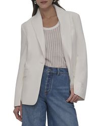 DKNY - Logo Patch Blazer - Lyst