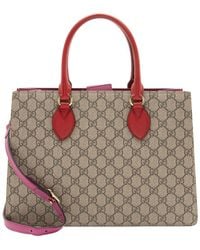 Gucci - GG Supreme Linea A Small Tote (authentic Pre-loved) - Lyst
