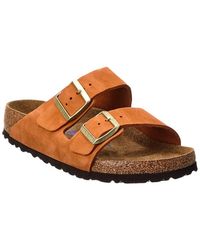 Birkenstock - Arizona Narrow Nubuck Leather Sandal - Lyst