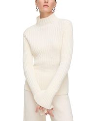 Lafayette 148 New York - Ribbed Bell Sleeve Wool & Cashmere-blend Sweater - Lyst