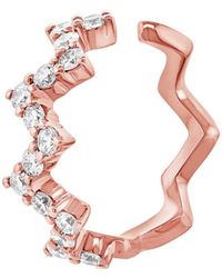 Diana M. Jewels - Fine Jewelry 14k Rose Gold 0.22 Ct. Tw. Diamond Cuff Earrings - Lyst