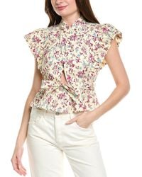 10 Crosby Derek Lam - Brynn Ruffle Wrap Top - Lyst