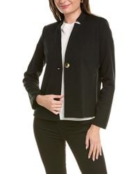 St. John - Milano Knit Wool-blend Jacket - Lyst