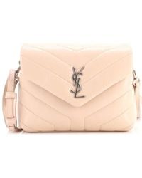 Saint Laurent - Matelasse Chevron Leather Loulou Shoulder Bag Toy (Authentic Pre-Loved) - Lyst