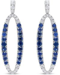 Haus of Brilliance - Colorful Gemstones 18K 4.70 Ct. Tw. Diamond & Sapphire Dangle Earrings - Lyst