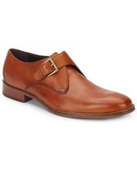 Cole Haan Williams Leather Monk-strap Shoe - Brown