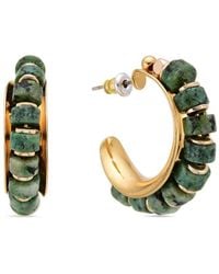 Eye Candy LA - Agate Mia Great Half Loop Earrings - Lyst