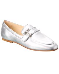 Tod's - Logo Leather Loafer - Lyst