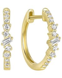 Ron Hami - 14k 0.18 Ct. Tw. Diamond Huggie Earrings - Lyst