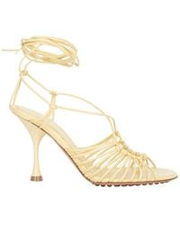 Bottega Veneta - Lambskin Dot Leather Sandal (Authentic Pre-Loved) - Lyst