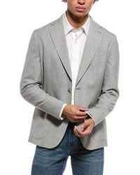 Eleventy - Soft Pocket Patch Wool, Linen, & Silk-Blend Jacket - Lyst