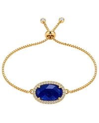 Liv Oliver - 18K Plated 24.25 Ct. Tw. Sapphire Cz Bracelet - Lyst