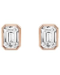 Lab Grown Diamonds - 14K Rose 1.00 Ct. Tw. Lab-Grown Diamond Studs - Lyst