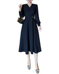 BRC By BURRYCO - Solid Midi Dress - Lyst