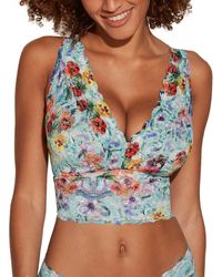 Cosabella - Never Say Never Printed Curvy Plungie Bralette - Lyst