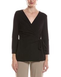 Anne Klein - Handkerchief Ruffle Shirt - Lyst
