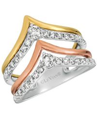 Le Vian - Le Vian 14k Tri-color 0.91 Ct. Tw. Diamond Ring - Lyst