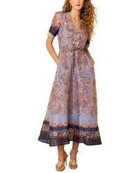 Hale Bob - Aubrie Silk & Linen Maxi Dress - Lyst