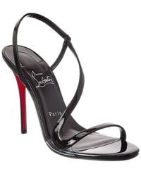 Christian Louboutin - Rosa Z 100 Patent-Leather Heeled Sandals - Lyst