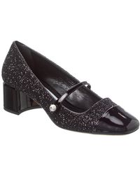 Jimmy Choo - Elisa 45 Glitter & Leather Pump - Lyst