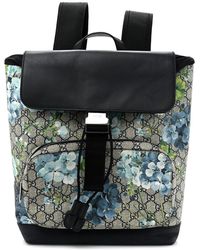 Gucci - Blue GG Blooms Leather Blooms Small Single Buckle Backpack (authentic Pre-loved) - Lyst