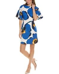 Carolina Herrera - Kimono Sleeve Mini Dress - Lyst