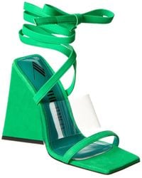 The Attico - Isa Suede & Vinyl Sandal - Lyst
