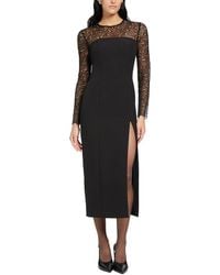 Toccin - Loretta Lace Combo Midi Dress - Lyst