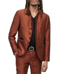 John Varvatos - Linen-blend Soft Jacket - Lyst