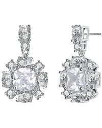 Rachel Glauber - Silver Cz Drop Earrings - Lyst