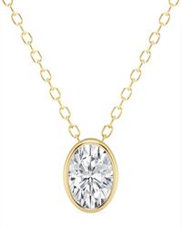 Lab Grown Diamonds - 14k 0.50 Ct. Tw. Lab Grown Diamond Solitaire Pendant - Lyst