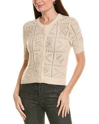 Autumn Cashmere - Cotton By Tile Stitch Cardigan - Lyst